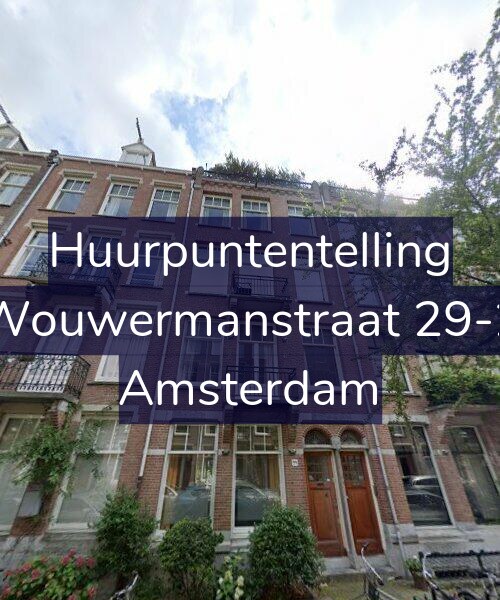 Foto gevel Huurpuntentelling voor Wouwermanstraat 29-2, Amsterdam