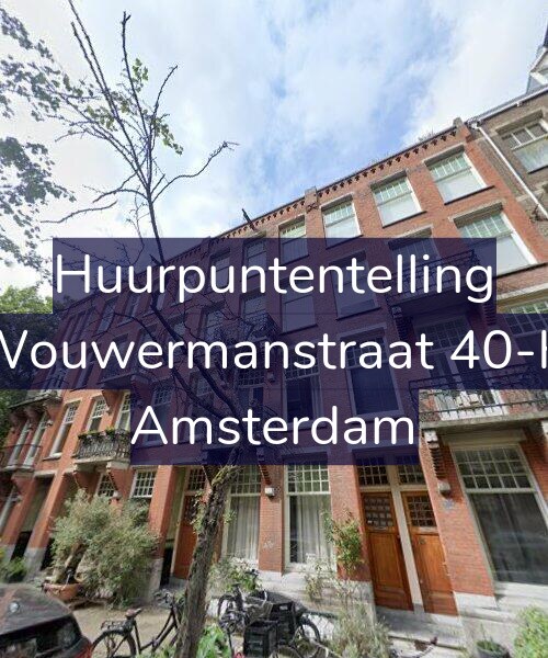Foto gevel Huurpuntentelling voor Wouwermanstraat 40-H, Amsterdam