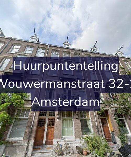 Foto gevel Huurpuntentelling voor Wouwermanstraat 32-2, Amsterdam