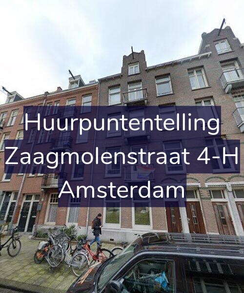 Foto gevel Huurpuntentelling voor Zaagmolenstraat 4-H, Amsterdam