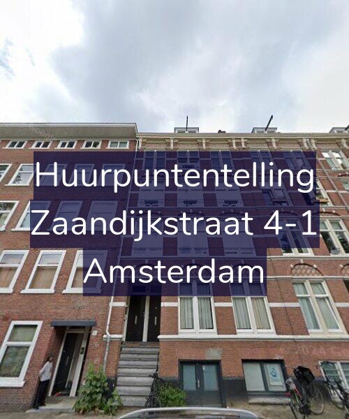 Foto gevel Huurpuntentelling voor Zaandijkstraat 4-1, Amsterdam