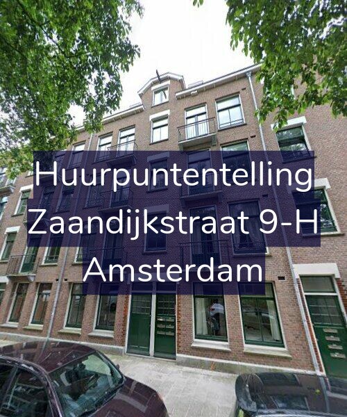 Foto gevel Huurpuntentelling voor Zaandijkstraat 9-H, Amsterdam