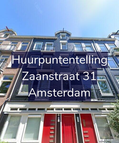 Foto gevel Huurpuntentelling voor Zaanstraat 31, Amsterdam