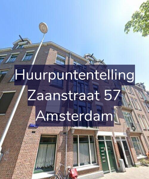 Foto gevel Huurpuntentelling voor Zaanstraat 57, Amsterdam