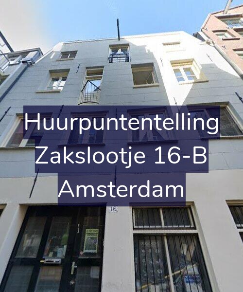 Foto gevel Huurpuntentelling voor Zakslootje 16-B, Amsterdam