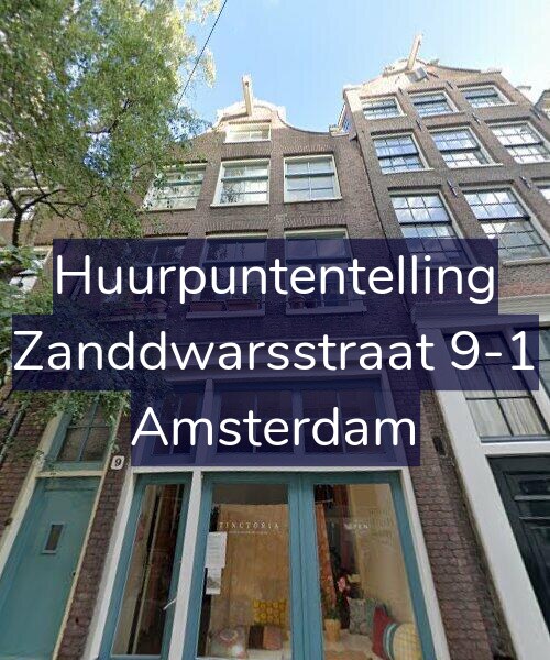 Foto gevel Huurpuntentelling voor Zanddwarsstraat 9-1, Amsterdam