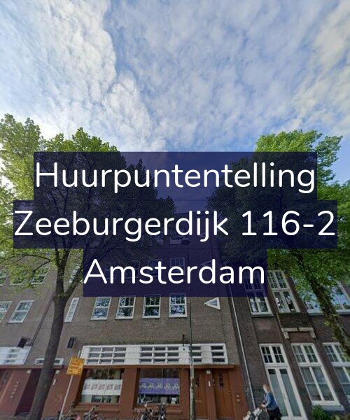 Foto gevel Huurpuntentelling voor Zeeburgerdijk 116-2, Amsterdam