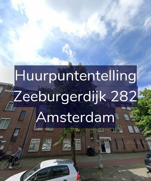 Foto gevel Huurpuntentelling voor Zeeburgerdijk 282, Amsterdam