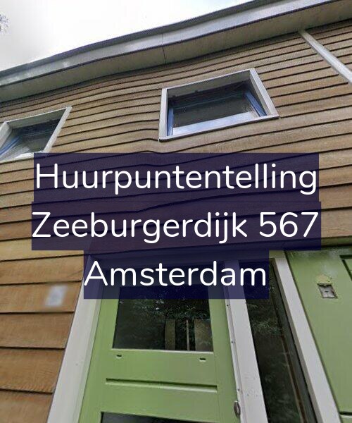 Foto gevel Huurpuntentelling voor Zeeburgerdijk 567, Amsterdam