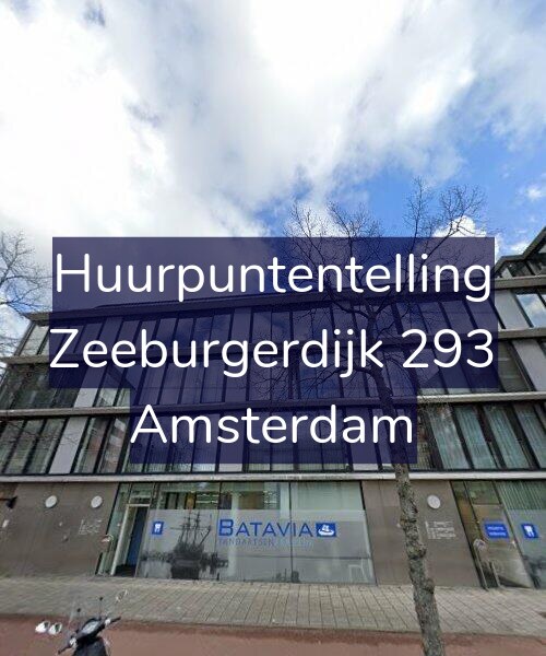 Foto gevel Huurpuntentelling voor Zeeburgerdijk 293, Amsterdam