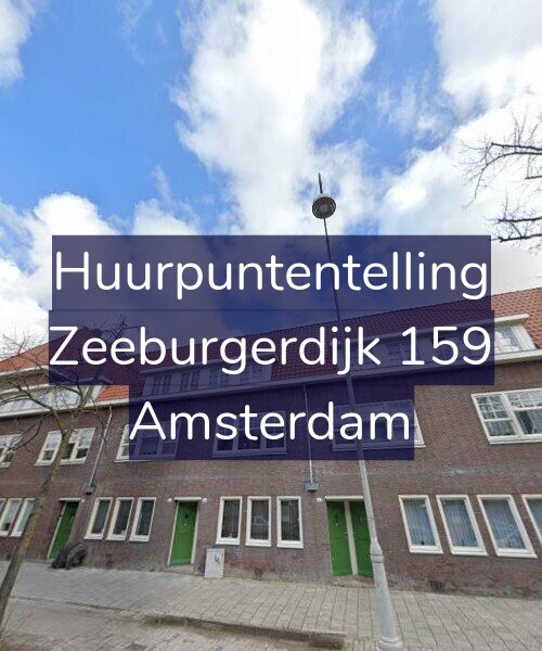 Foto gevel Huurpuntentelling voor Zeeburgerdijk 159, Amsterdam
