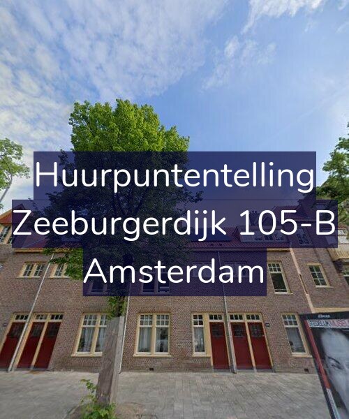Foto gevel Huurpuntentelling voor Zeeburgerdijk 105-B, Amsterdam