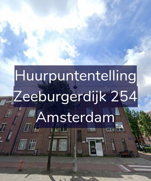 Foto gevel Huurpuntentelling voor Zeeburgerdijk 254, Amsterdam