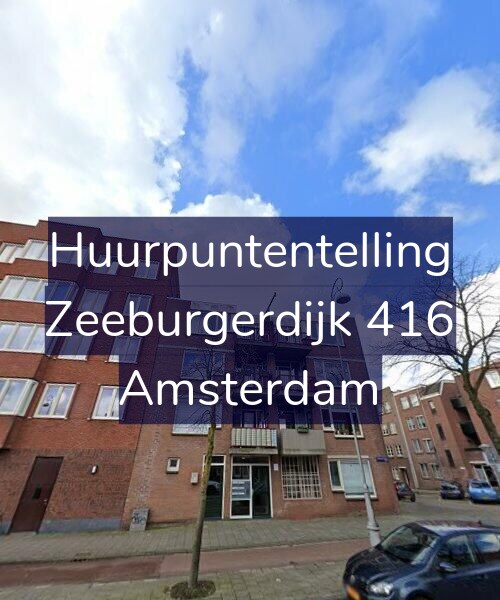 Foto gevel Huurpuntentelling voor Zeeburgerdijk 416, Amsterdam