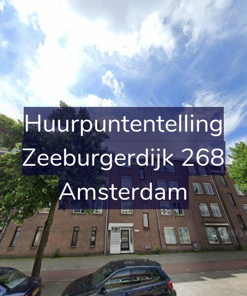 Foto gevel Huurpuntentelling voor Zeeburgerdijk 268, Amsterdam