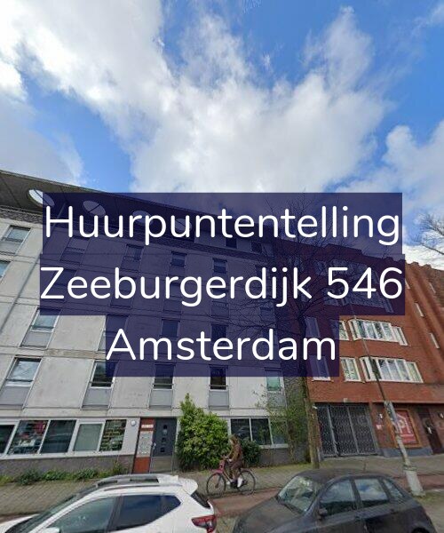 Foto gevel Huurpuntentelling voor Zeeburgerdijk 546, Amsterdam