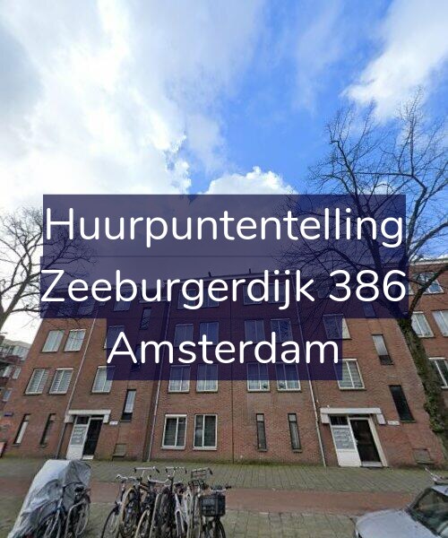 Foto gevel Huurpuntentelling voor Zeeburgerdijk 386, Amsterdam
