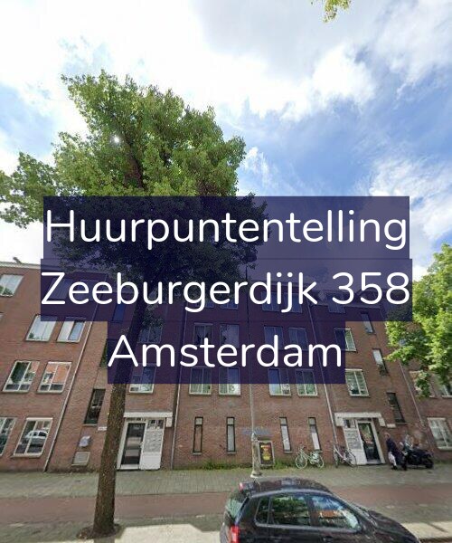 Foto gevel Huurpuntentelling voor Zeeburgerdijk 358, Amsterdam