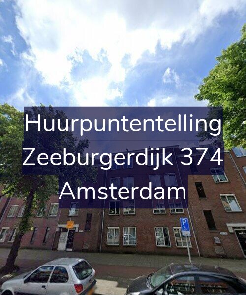 Foto gevel Huurpuntentelling voor Zeeburgerdijk 374, Amsterdam