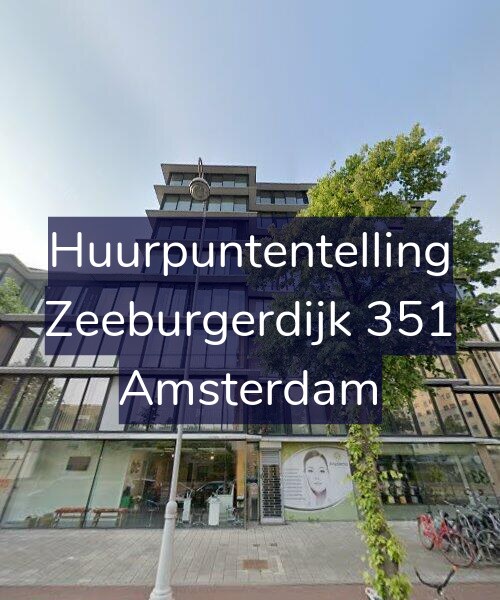 Foto gevel Huurpuntentelling voor Zeeburgerdijk 351, Amsterdam