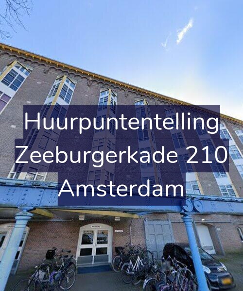 Foto gevel Huurpuntentelling voor Zeeburgerkade 210, Amsterdam