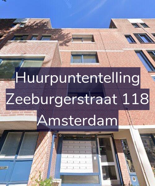 Foto gevel Huurpuntentelling voor Zeeburgerstraat 118, Amsterdam