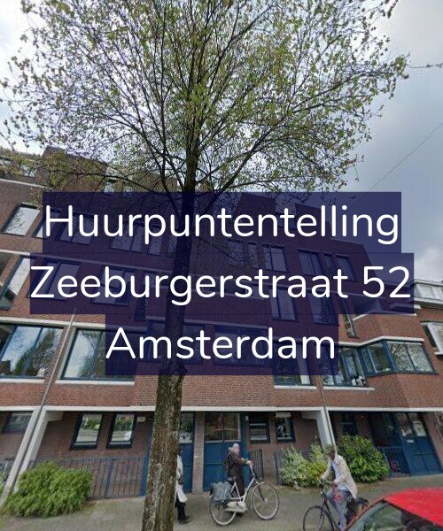 Foto gevel Huurpuntentelling voor Zeeburgerstraat 52, Amsterdam