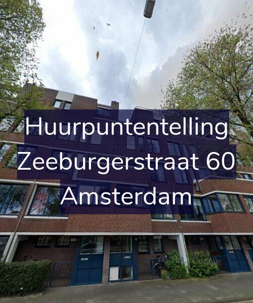 Foto gevel Huurpuntentelling voor Zeeburgerstraat 60, Amsterdam