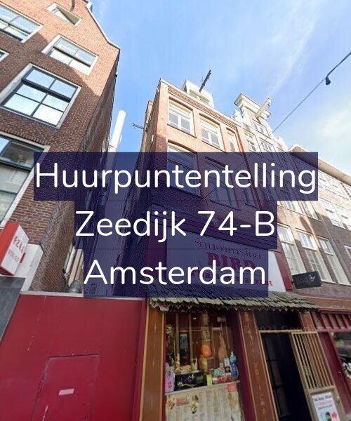 Foto gevel Huurpuntentelling voor Zeedijk 74-B, Amsterdam
