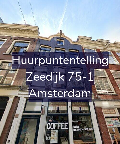 Foto gevel Huurpuntentelling voor Zeedijk 75-1, Amsterdam