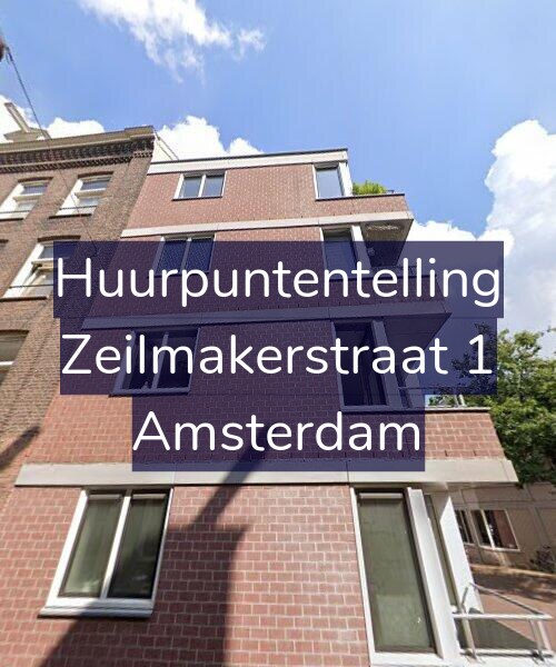 Foto gevel Huurpuntentelling voor Zeilmakerstraat 1, Amsterdam