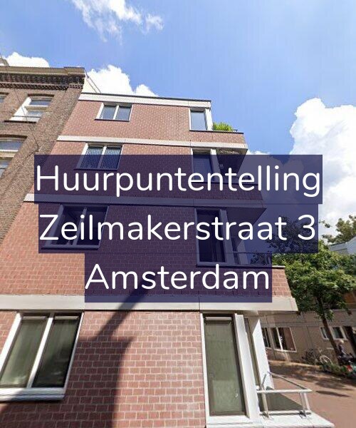 Foto gevel Huurpuntentelling voor Zeilmakerstraat 3, Amsterdam
