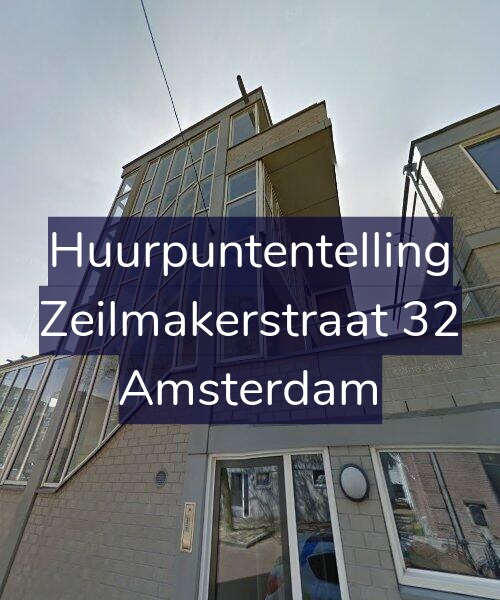 Foto gevel Huurpuntentelling voor Zeilmakerstraat 32, Amsterdam