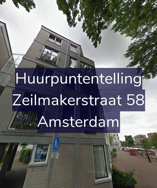 Foto gevel Huurpuntentelling voor Zeilmakerstraat 58, Amsterdam