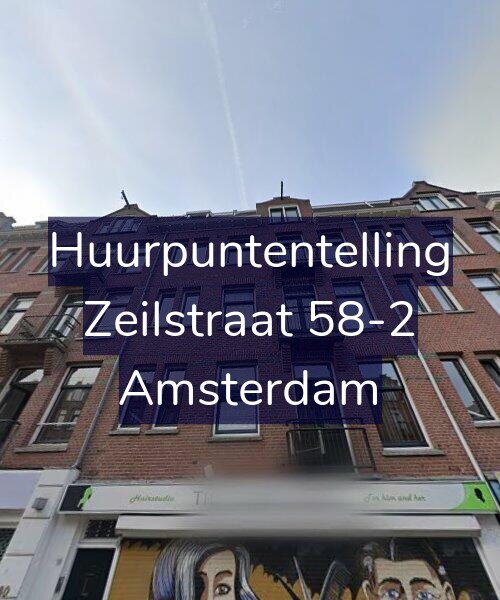 Foto gevel Huurpuntentelling voor Zeilstraat 58-2, Amsterdam