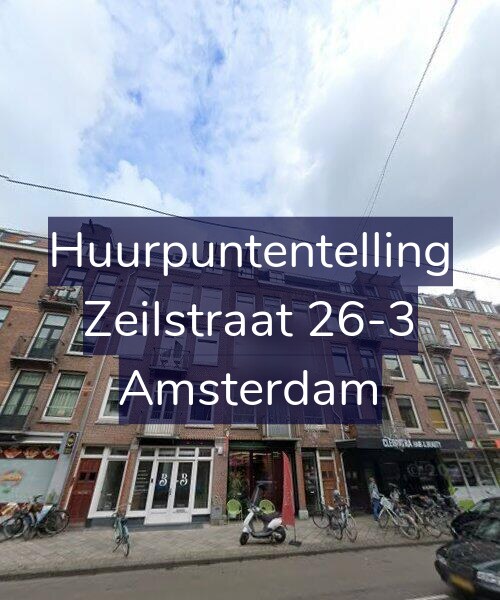 Foto gevel Huurpuntentelling voor Zeilstraat 26-3, Amsterdam