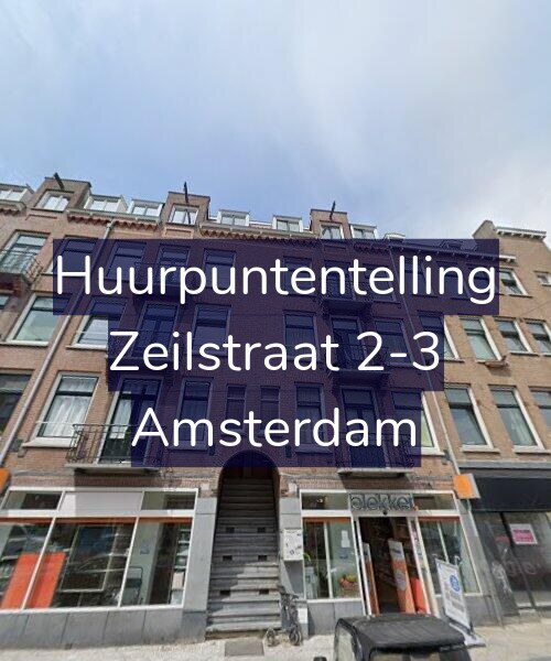 Foto gevel Huurpuntentelling voor Zeilstraat 2-3, Amsterdam