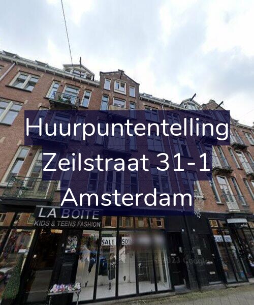 Foto gevel Huurpuntentelling voor Zeilstraat 31-1, Amsterdam