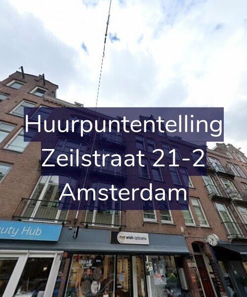 Foto gevel Huurpuntentelling voor Zeilstraat 21-2, Amsterdam