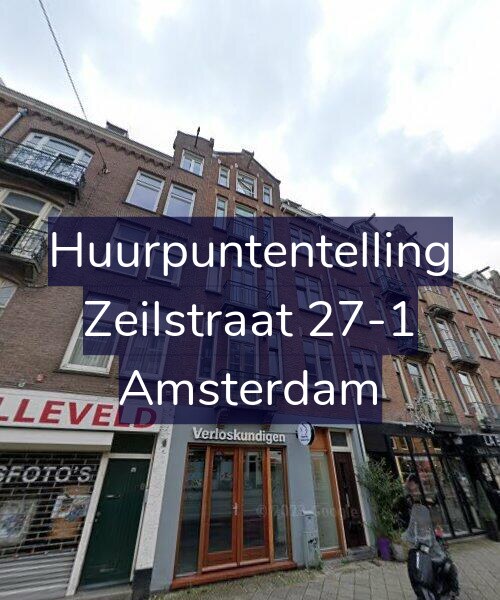 Foto gevel Huurpuntentelling voor Zeilstraat 27-1, Amsterdam