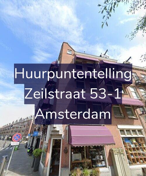 Foto gevel Huurpuntentelling voor Zeilstraat 53-1, Amsterdam