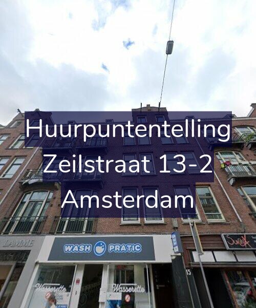Foto gevel Huurpuntentelling voor Zeilstraat 13-2, Amsterdam