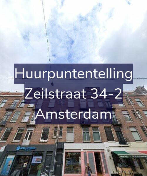 Foto gevel Huurpuntentelling voor Zeilstraat 34-2, Amsterdam