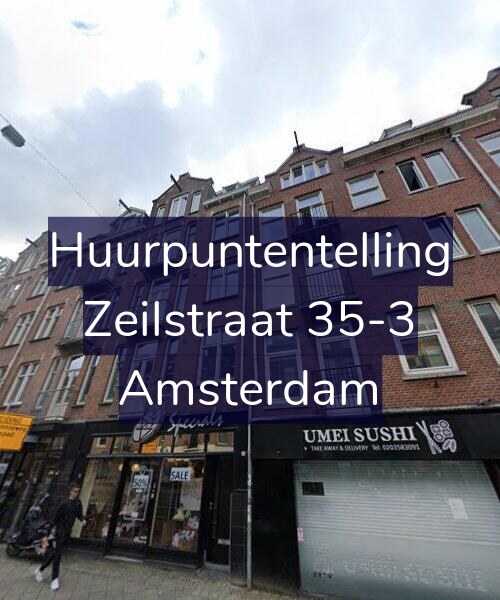 Foto gevel Huurpuntentelling voor Zeilstraat 35-3, Amsterdam