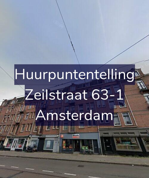 Foto gevel Huurpuntentelling voor Zeilstraat 63-1, Amsterdam
