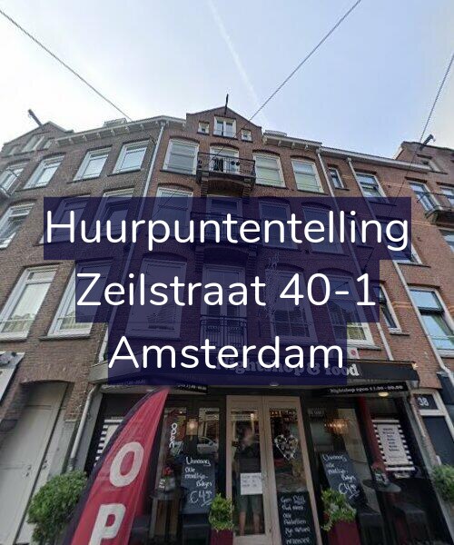 Foto gevel Huurpuntentelling voor Zeilstraat 40-1, Amsterdam