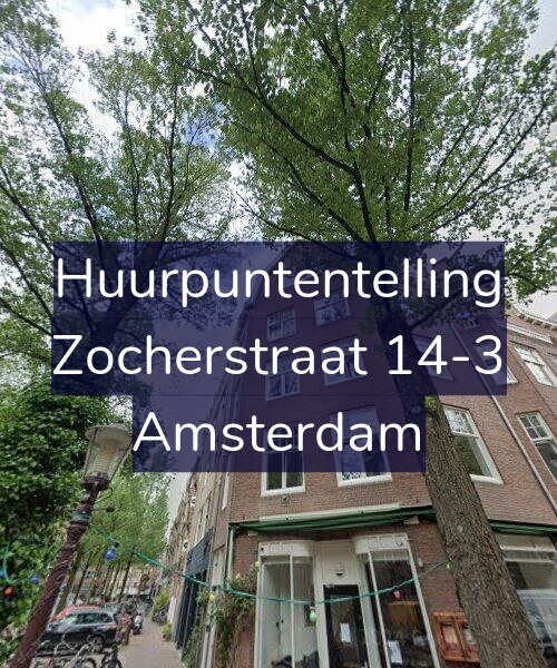 Foto gevel Huurpuntentelling voor Zocherstraat 14-3, Amsterdam