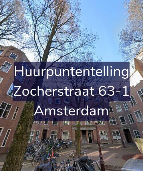 Foto gevel Huurpuntentelling voor Zocherstraat 63-1, Amsterdam