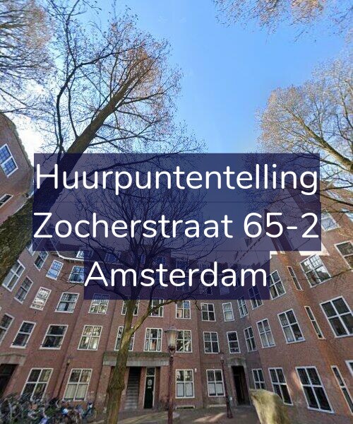Foto gevel Huurpuntentelling voor Zocherstraat 65-2, Amsterdam