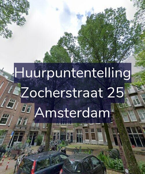 Foto gevel Huurpuntentelling voor Zocherstraat 25, Amsterdam